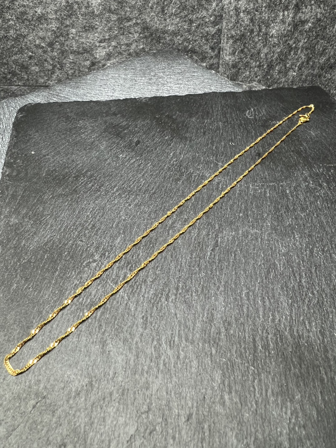 K18とpt900のコンビネックレスをお買取りさせていただきました！