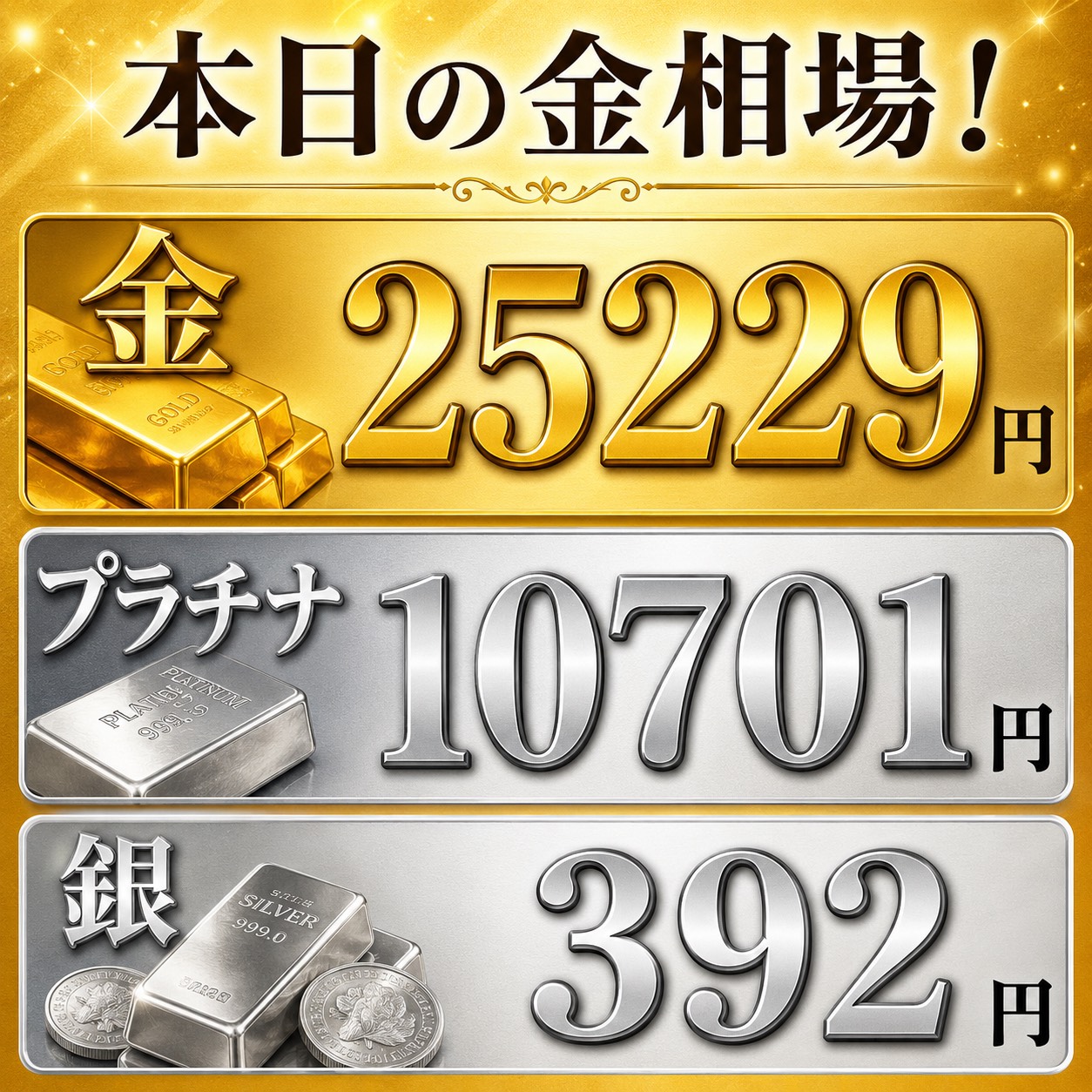 2026年5月17日の金相場