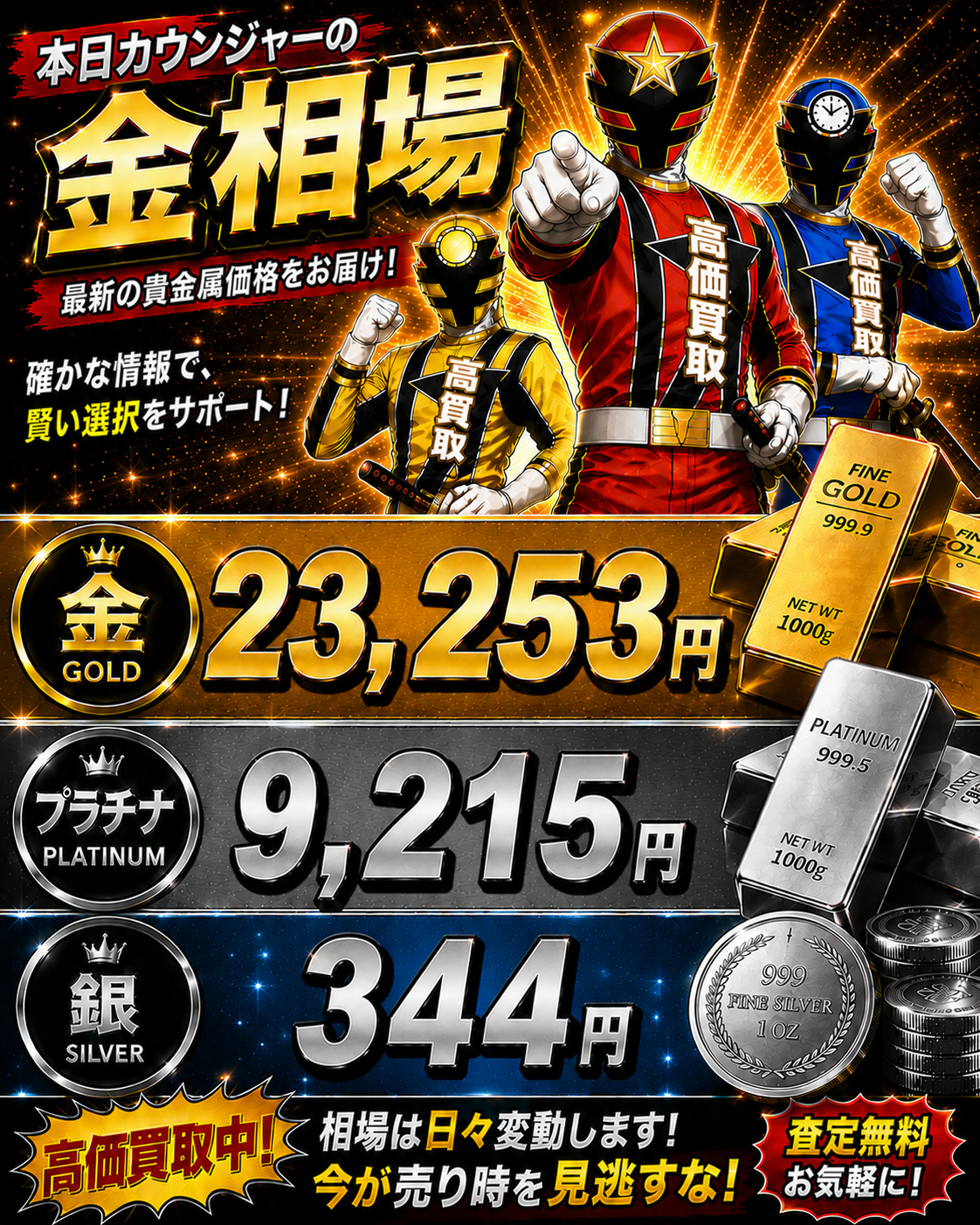2026年6月24日 金相場