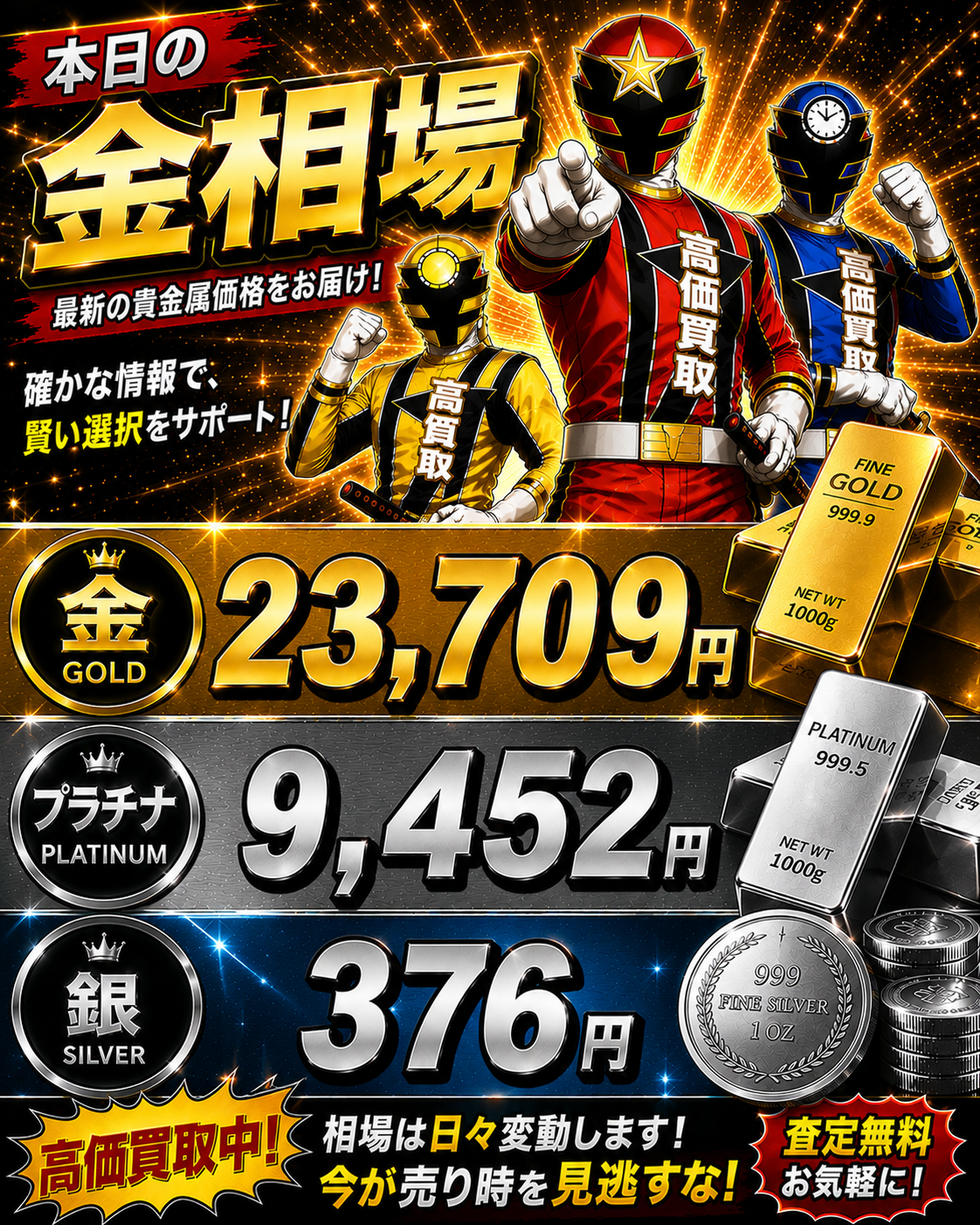 2026年6月14日 金相場