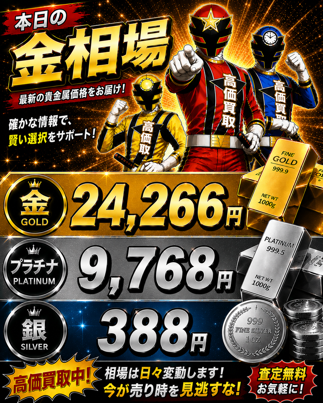 2026年6月16日 金相場