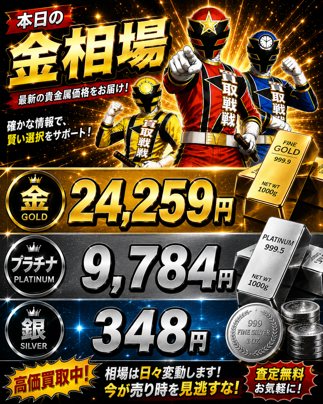 2026年6月7日 金相場