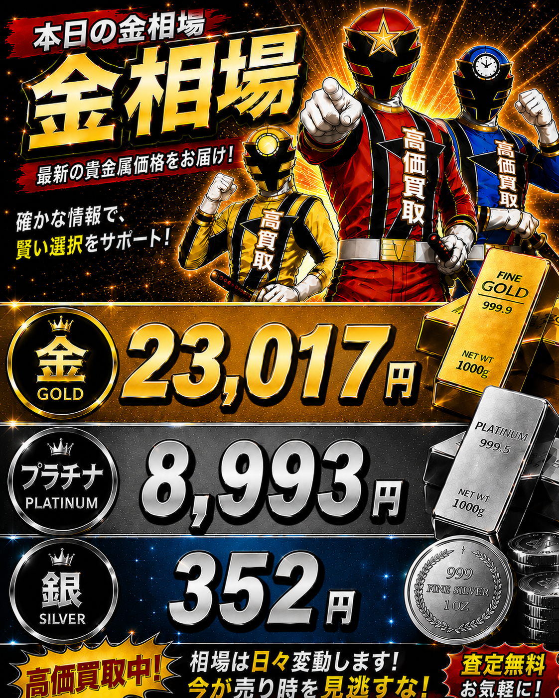 2026年6月29日 金相場