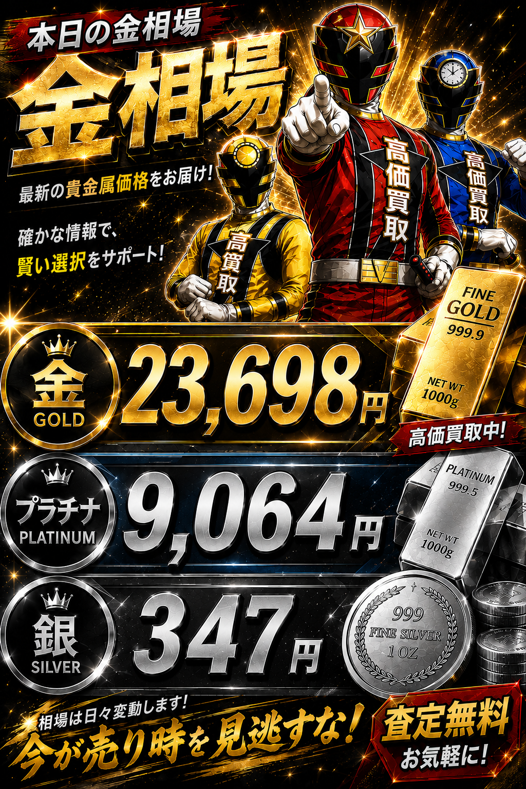 7月7日金相場！！！