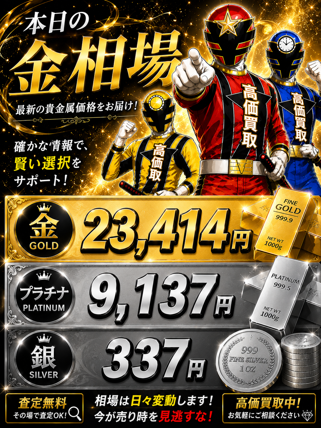 2026年7月8日 金相場