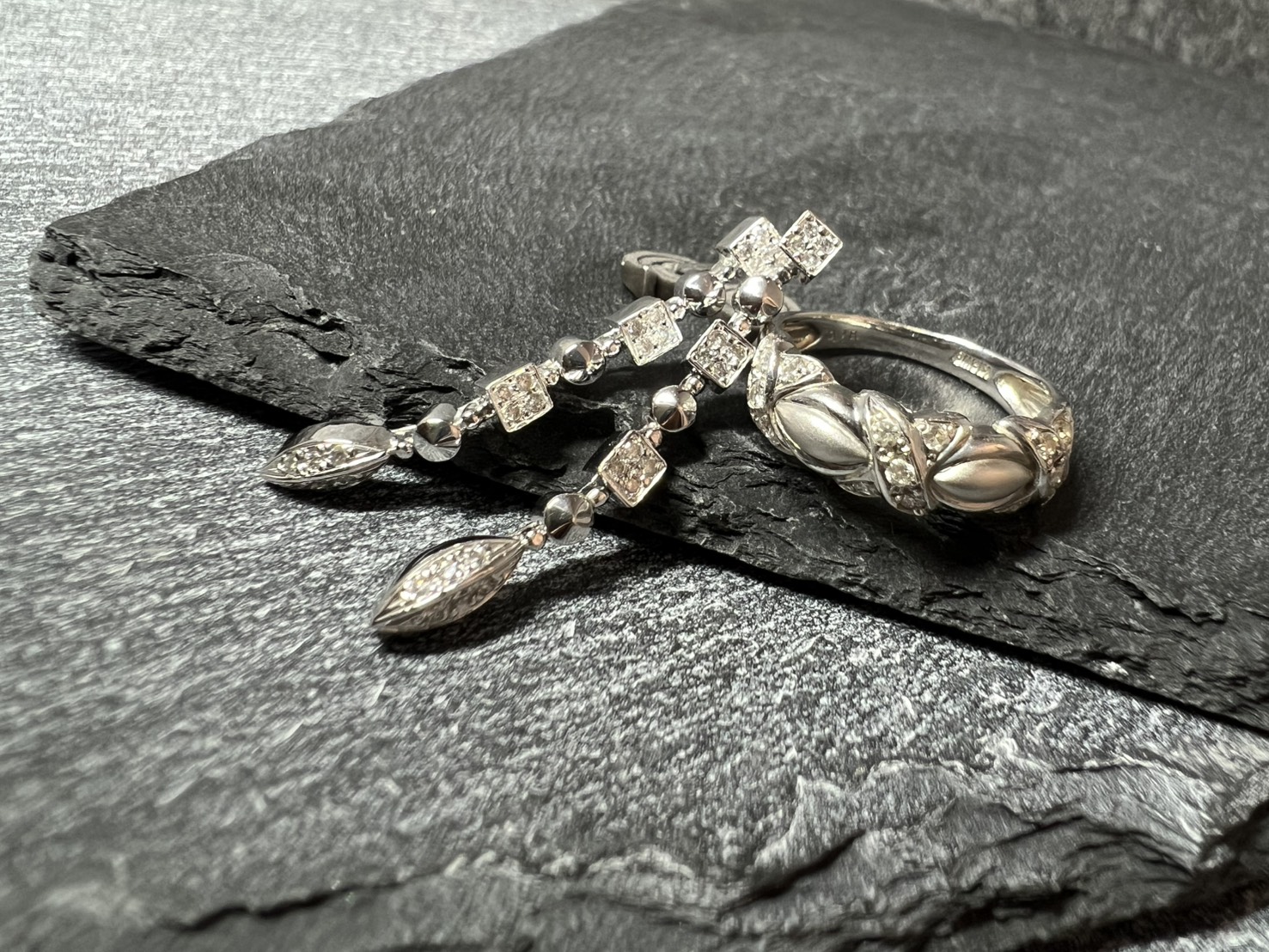 リングとピアス セットでお買取りさせていただきました！