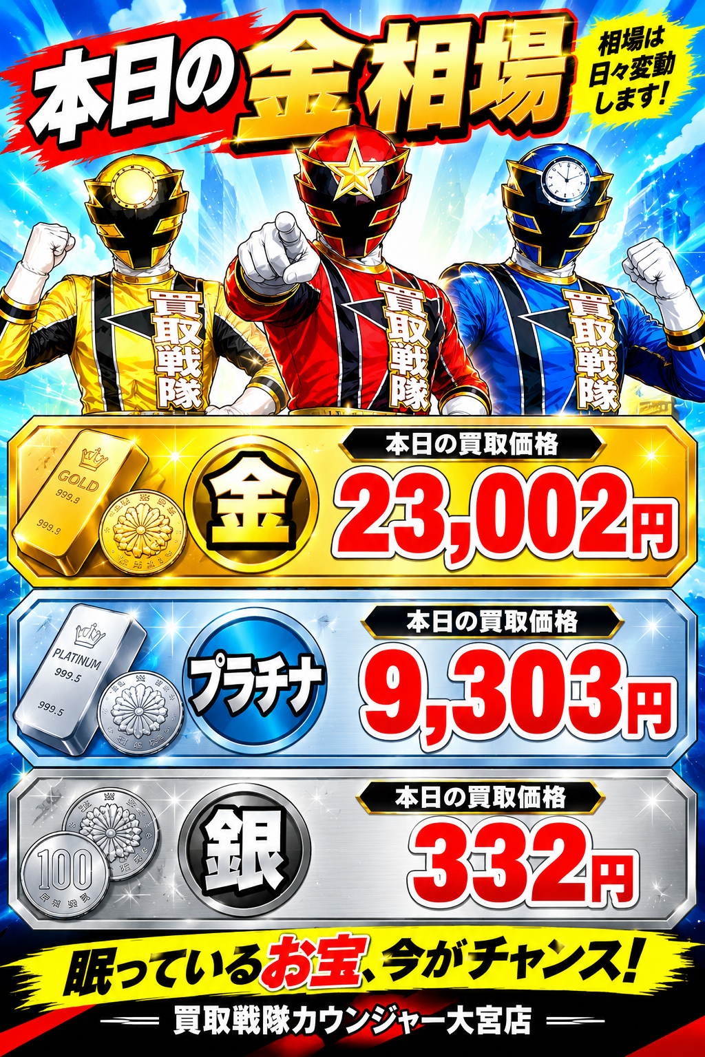 2026年10月2日 金相場